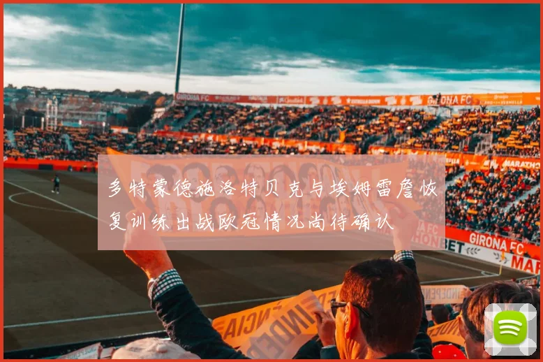 多特蒙德施洛特贝克与埃姆雷詹恢复训练出战欧冠情况尚待确认